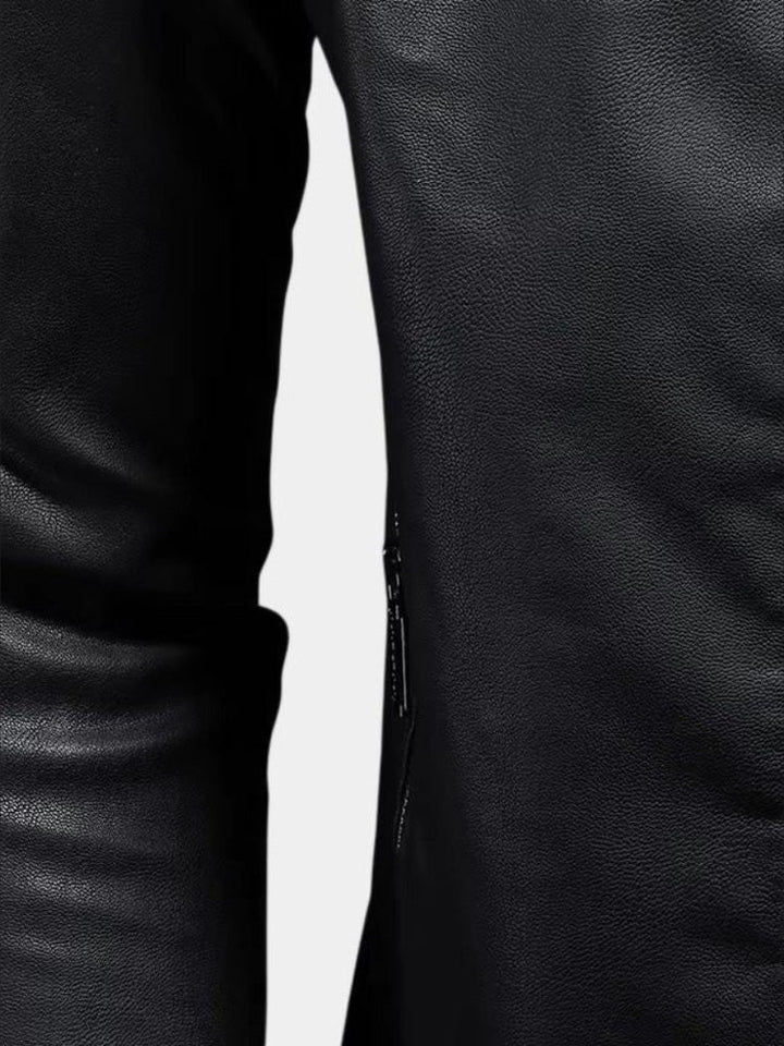 Lucas™ | Chaqueta de Cuero con Cremalleras