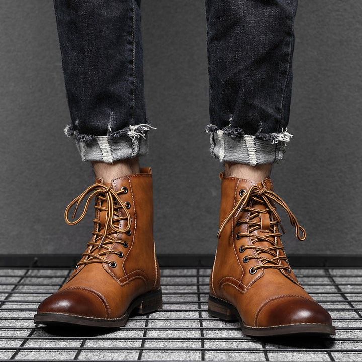 Morgan™ | Botines de cuero sintético