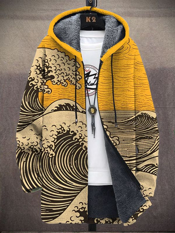 Nálha™ - Sudadera con capucha de lujo inspirada en el arte con cremallera
