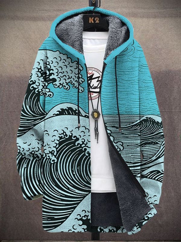 Nálha™ - Sudadera con capucha de lujo inspirada en el arte con cremallera