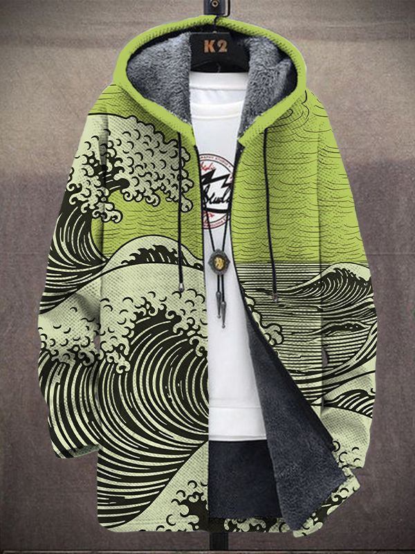 Nálha™ - Sudadera con capucha de lujo inspirada en el arte con cremallera