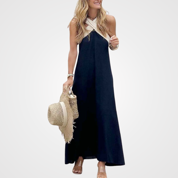 Narah™ | Vestido de cuello cruzado