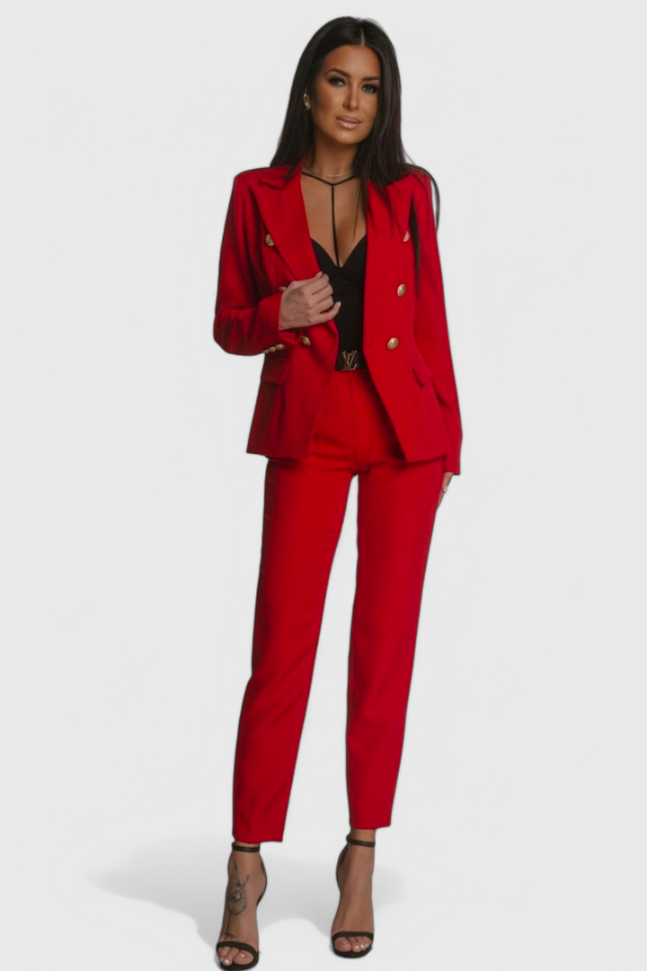 Rosalind Conjunto de Blazer y Pantalones Elegantes