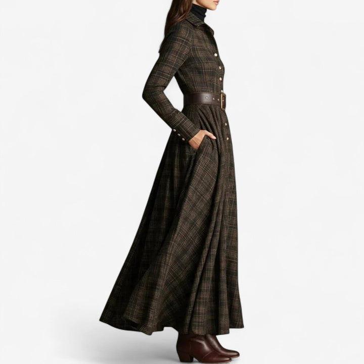 Sara™ | Vestido Maxi Vintage + cinturón gratis