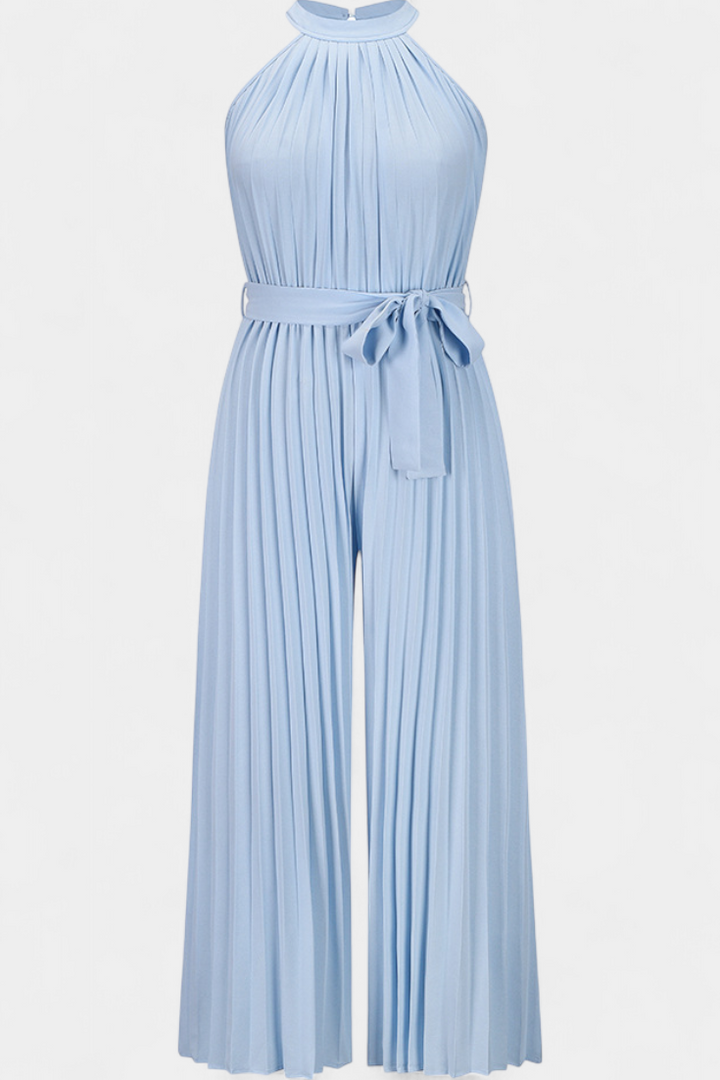 Patrizia Mono Palazzo Plisado con Cuello Halter