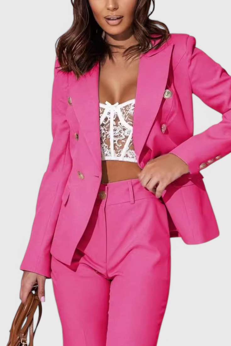 Rosalind Conjunto de Blazer y Pantalones Elegantes