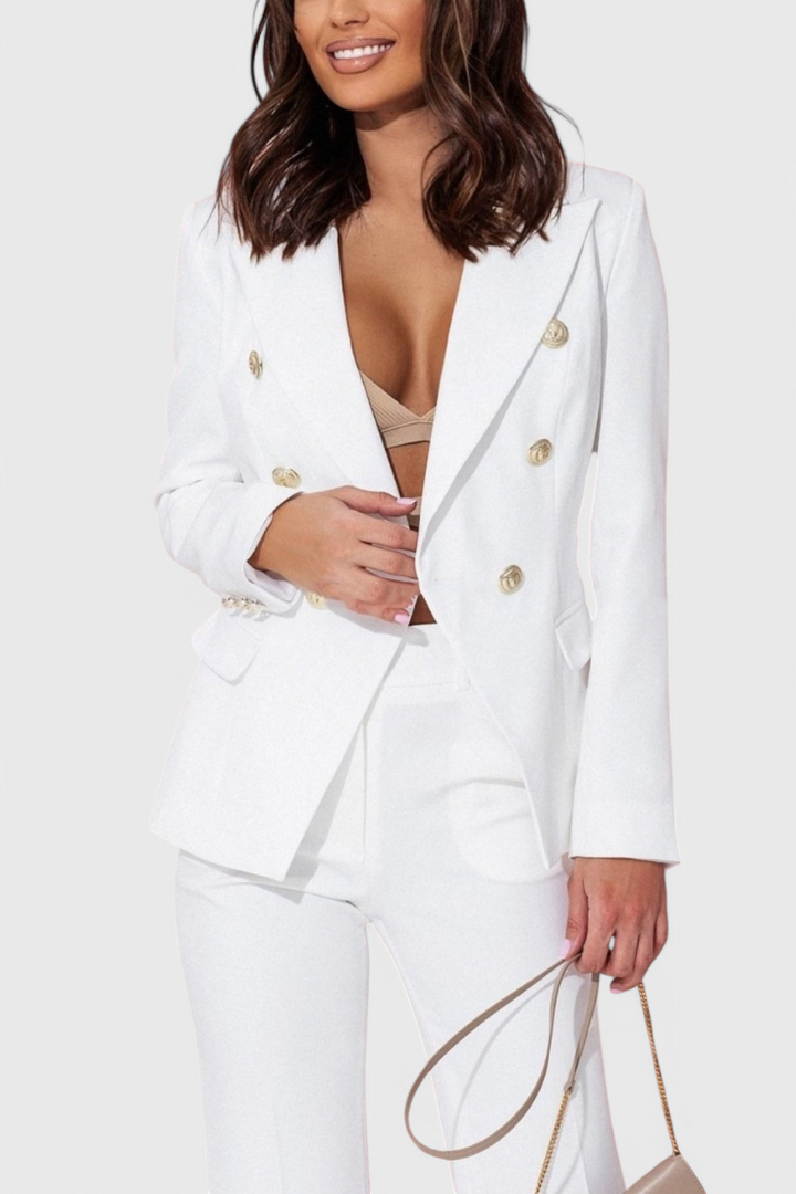 Rosalind Conjunto de Blazer y Pantalones Elegantes