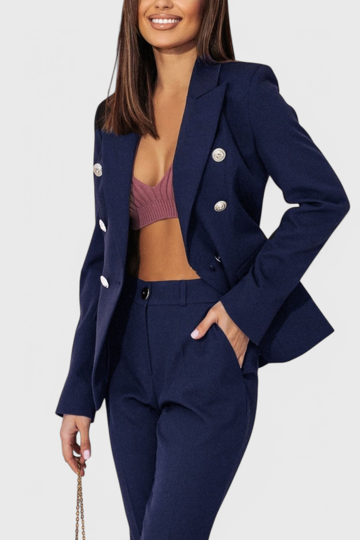 Rosalind Conjunto de Blazer y Pantalones Elegantes