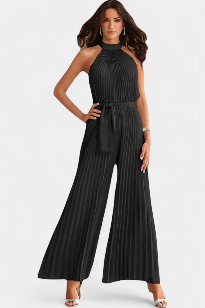 Patrizia Mono Palazzo Plisado con Cuello Halter