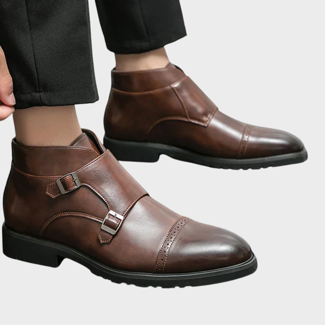 Botines dobles monje de cuero sintético Parker™