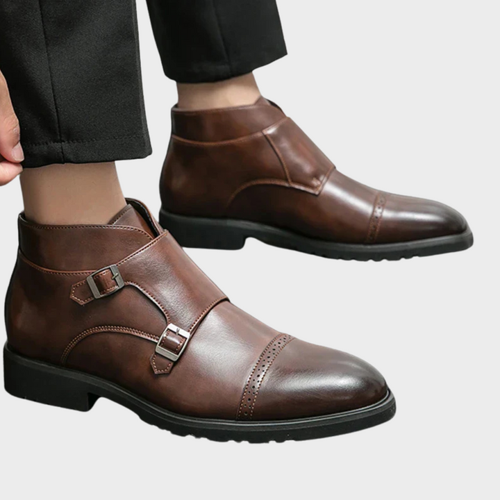Botines dobles monje de cuero sintético Parker™