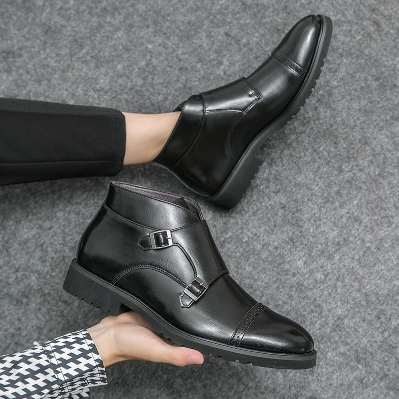Botines dobles monje de cuero sintético Parker™