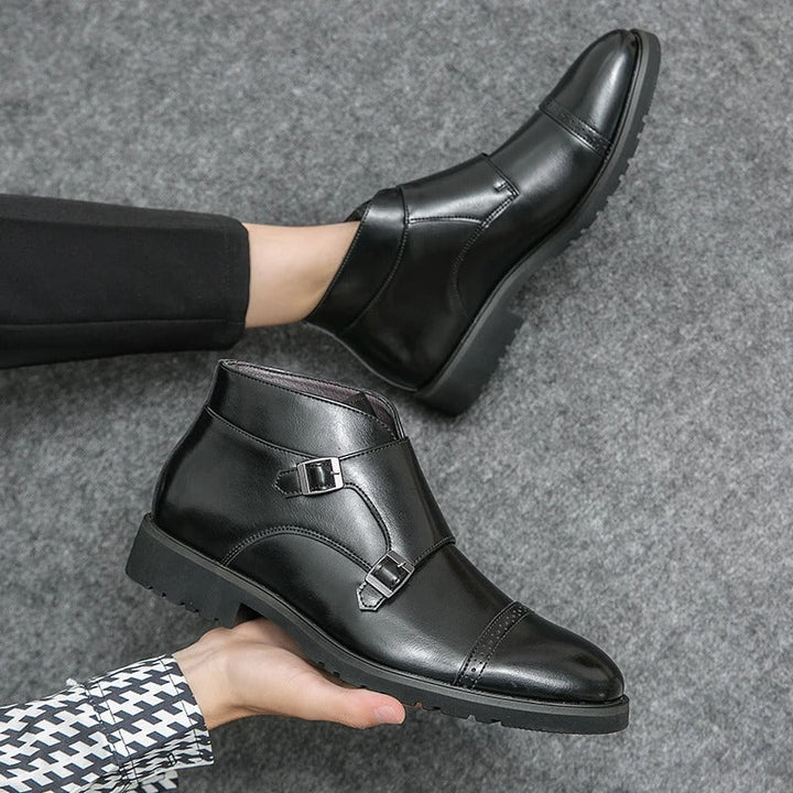 Botines dobles monje de cuero sintético Parker™