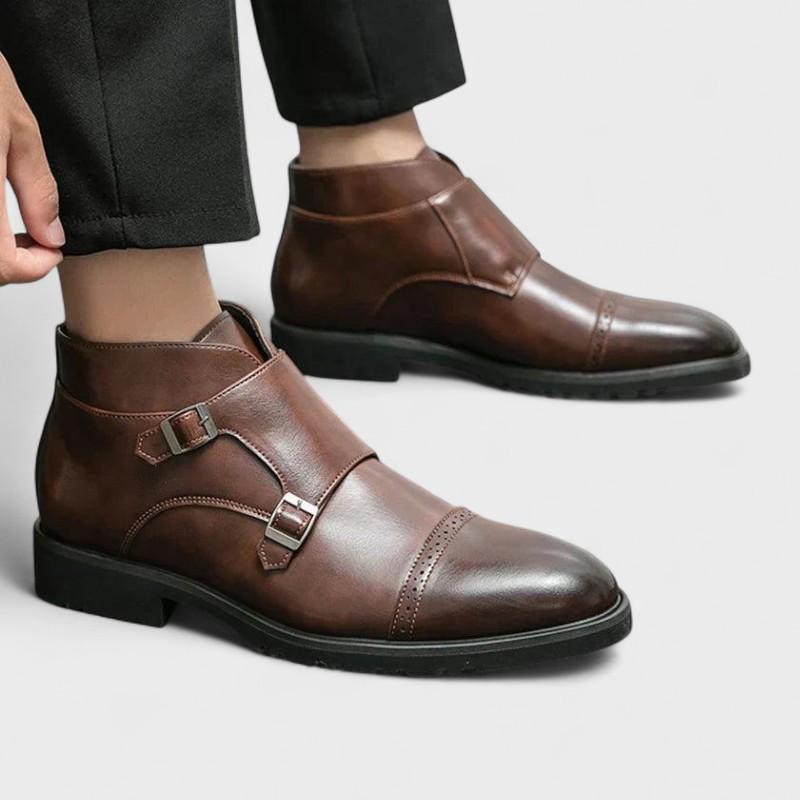 Botines dobles monje de cuero sintético Parker™