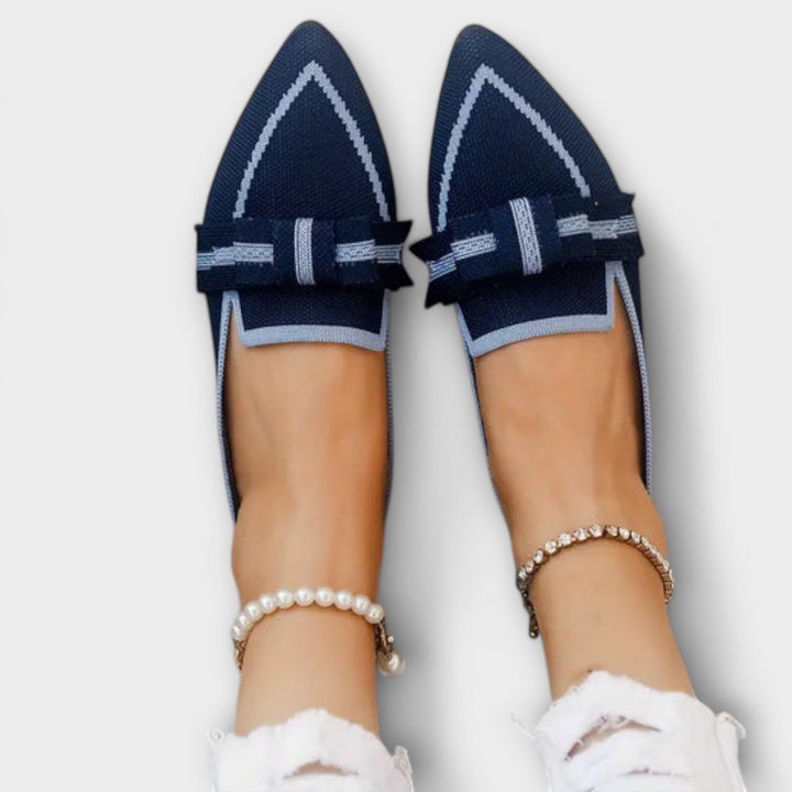Zapatos planos para mujeres con diseño de nudo