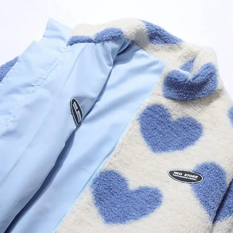 Diana™ | Chaqueta reversible con estampado de corazones y diseño cómodo