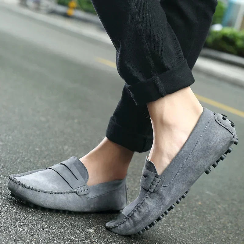 Mocasines casuales de ante