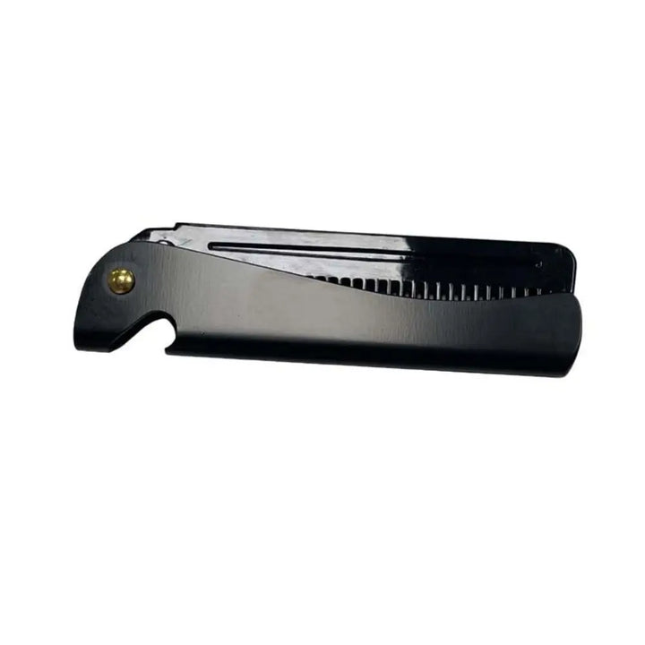Pentes de aço dobráveis para homens, pente portátil, bolso dobrável, ferramenta de metal, dentes para cabelo e barba, fácil de usar