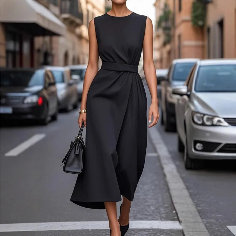 Ryve™ | Vestido Elegante de Cuello Redondo