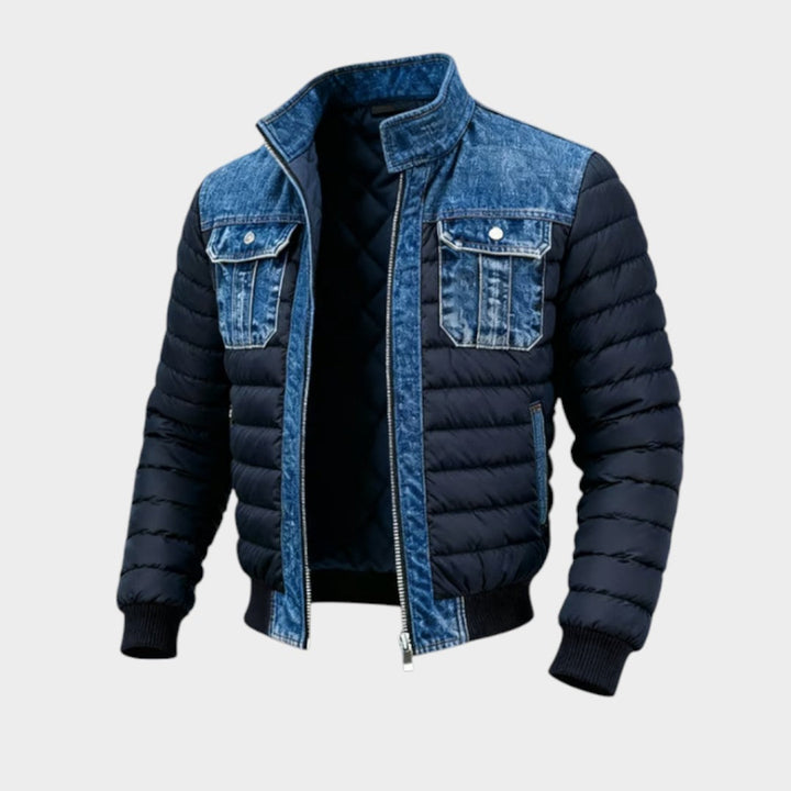 León™ | Chaqueta acolchada híbrida de denim para un estilo urbano