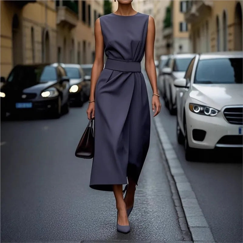 Ryve™ | Vestido Elegante de Cuello Redondo