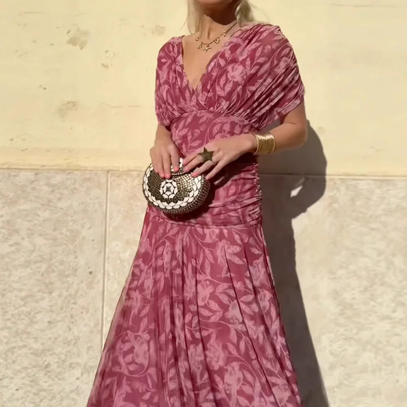 Laluna™ | Vestido Elegante Con Escote En V