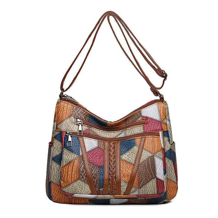 Solara™ | Bolso de mano de cuero con mosaico