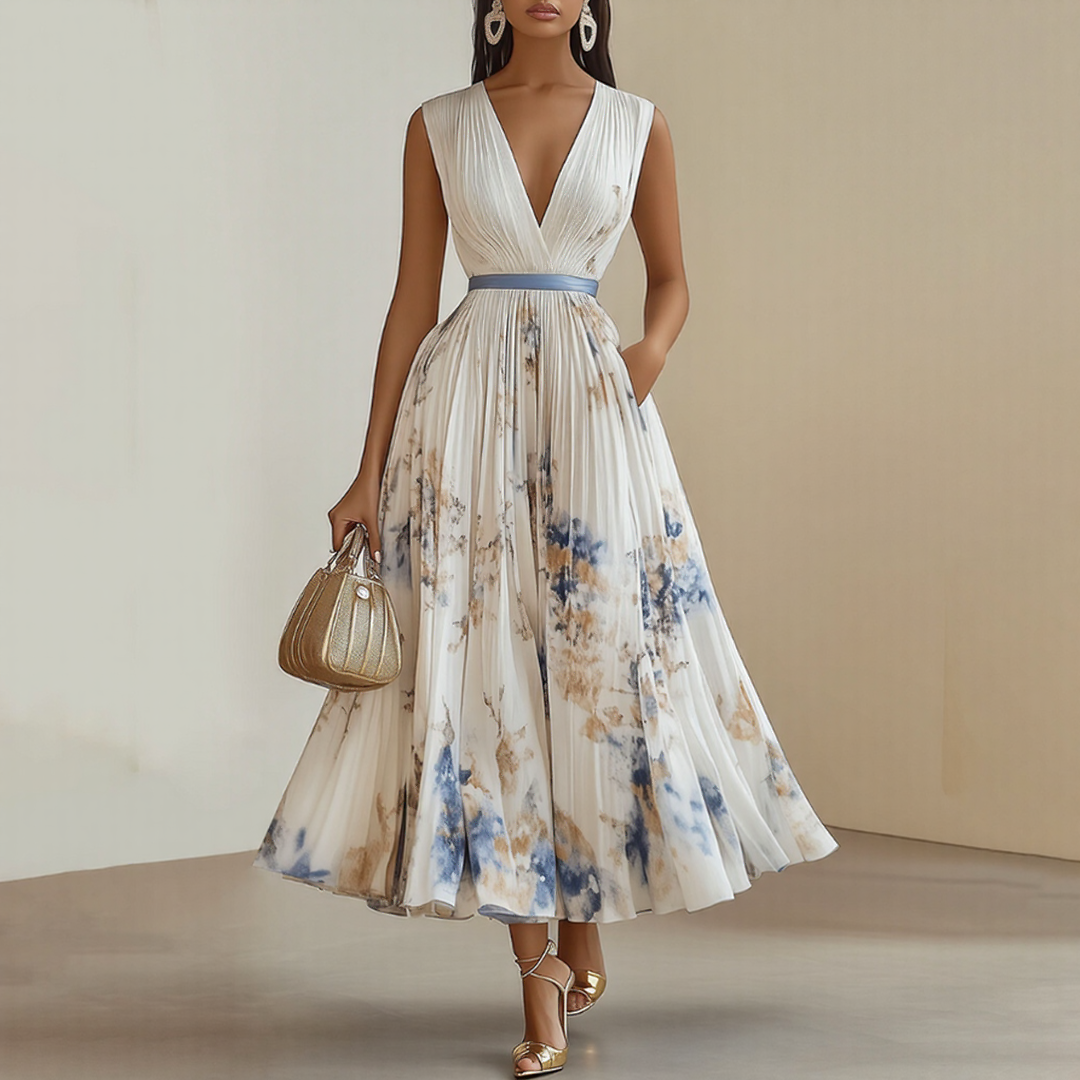 Milano™ | Vestido Maxi Plisado Elegante