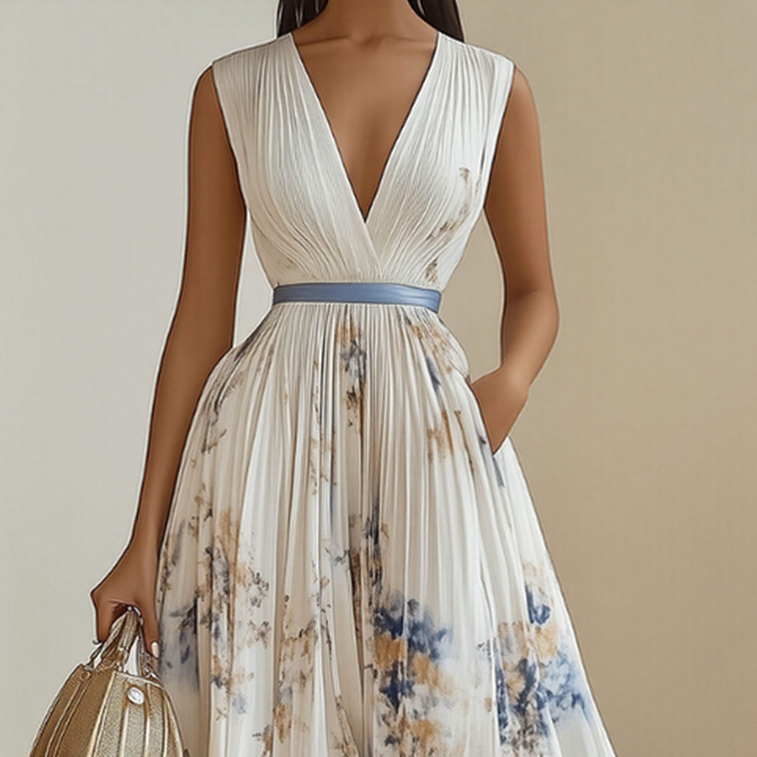 Milano™ | Vestido Maxi Plisado Elegante