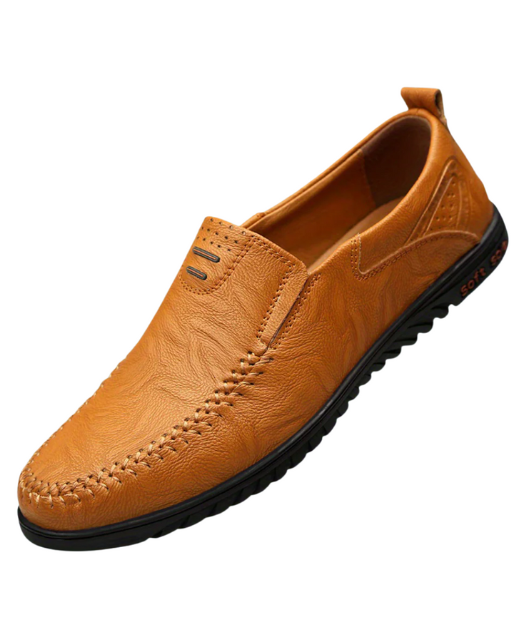 Mocasines elegantes de cuero