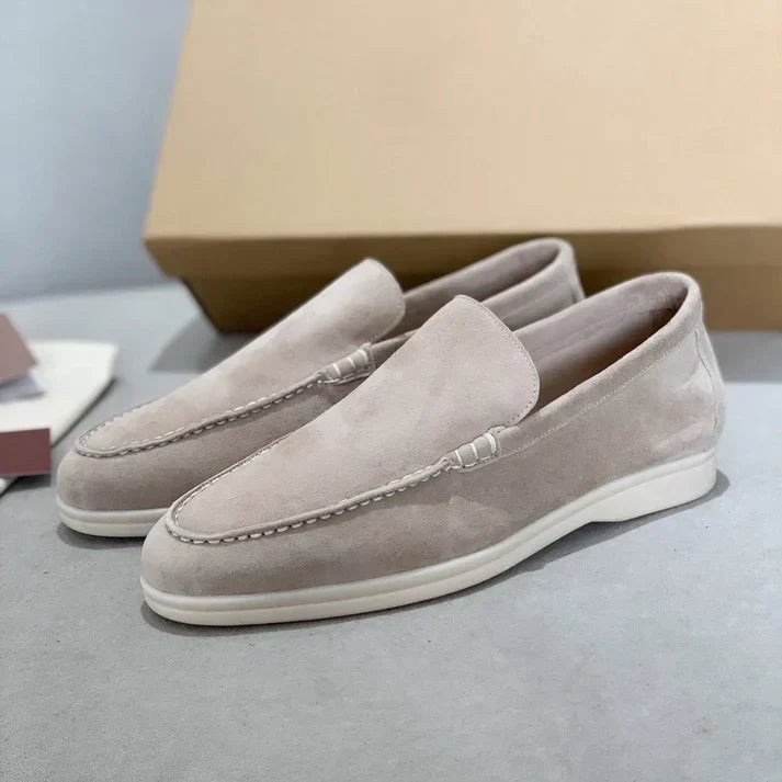 Mocasines elegantes de ante