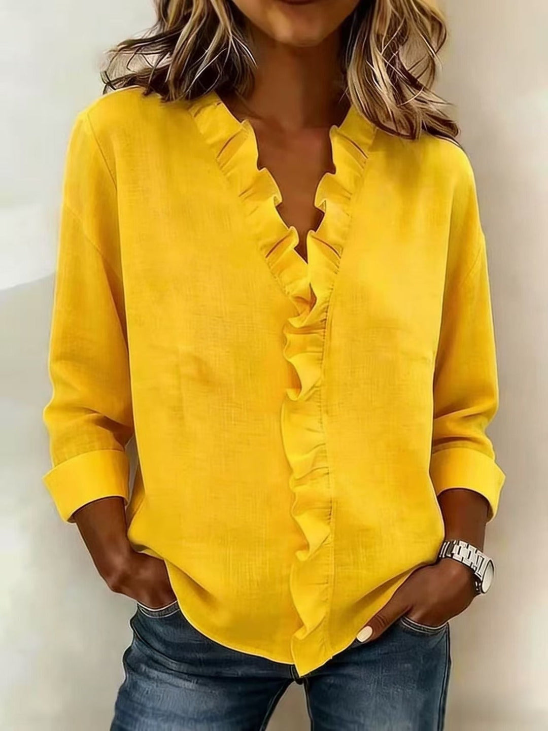 BELLA |  BLUSA CON VOLANTES
