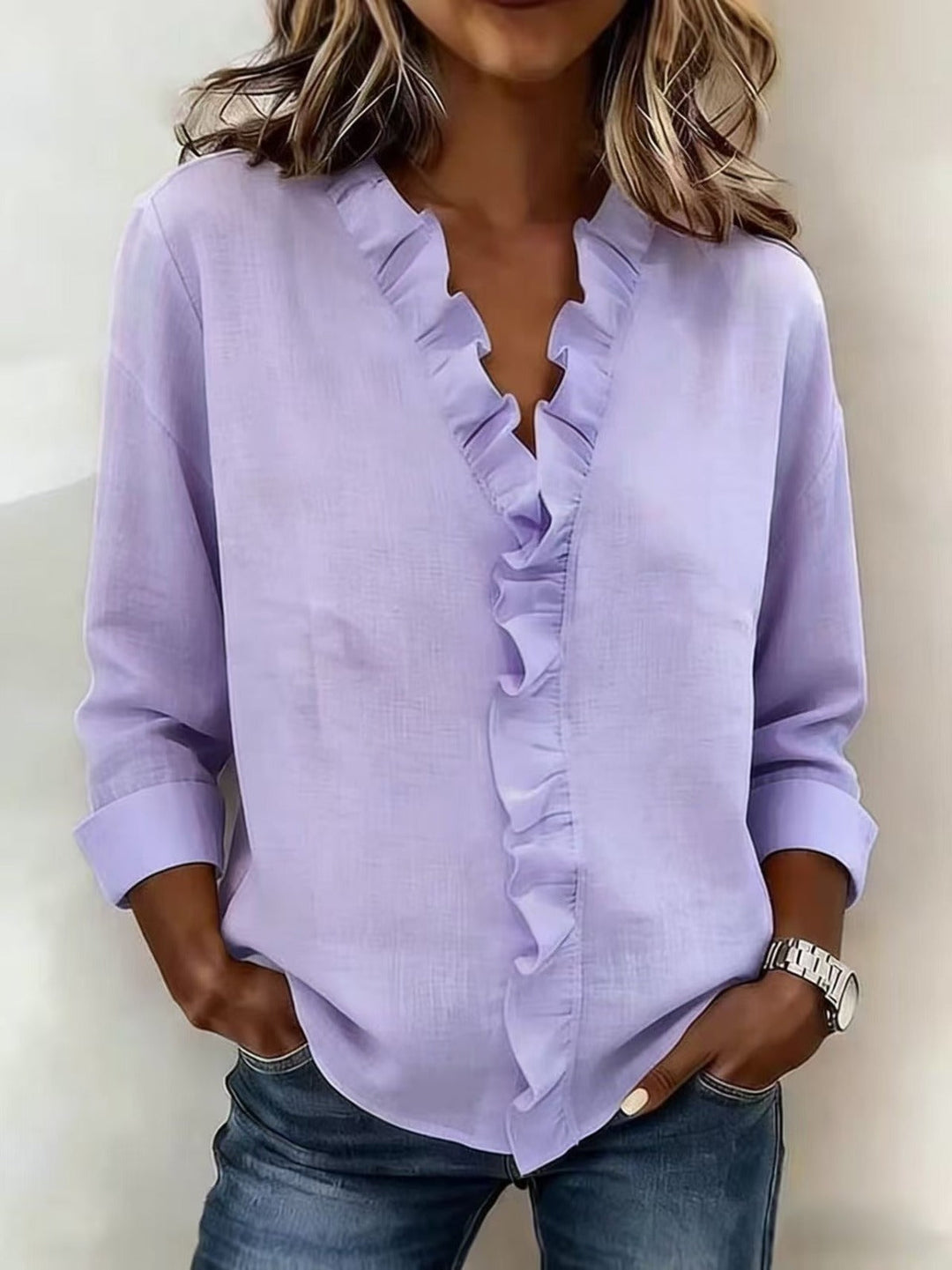 BELLA |  BLUSA CON VOLANTES
