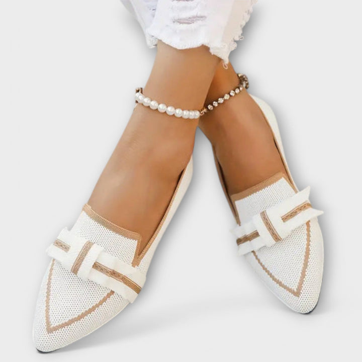 Zapatos planos para mujeres con diseño de nudo