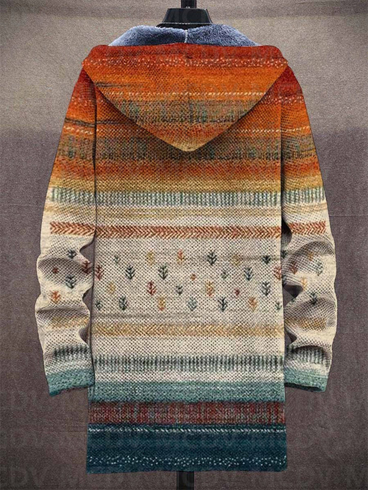 Zalie™ - Sudadera con capucha de lujo inspirada en el arte con cremallera