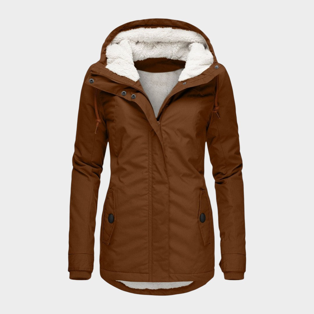 Ana™ | Chaqueta otoñal larga de felpa