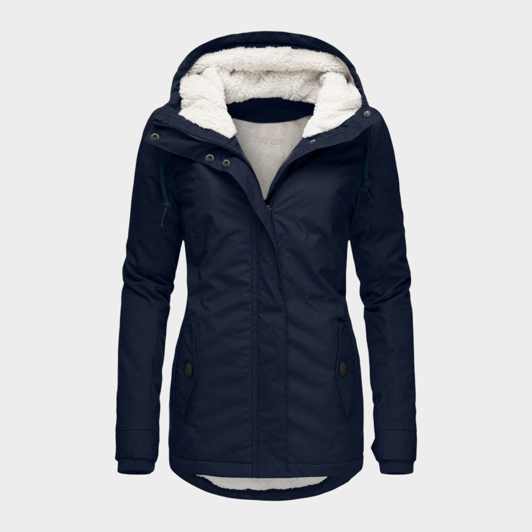 Ana™ | Chaqueta otoñal larga de felpa