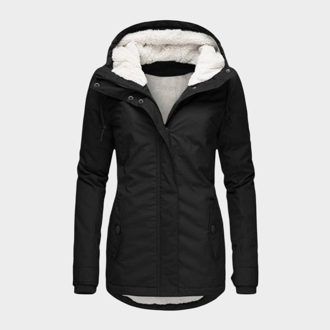 Ana™ | Chaqueta otoñal larga de felpa