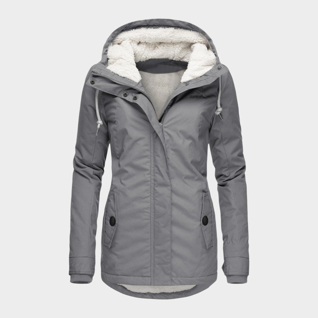 Ana™ | Chaqueta otoñal larga de felpa