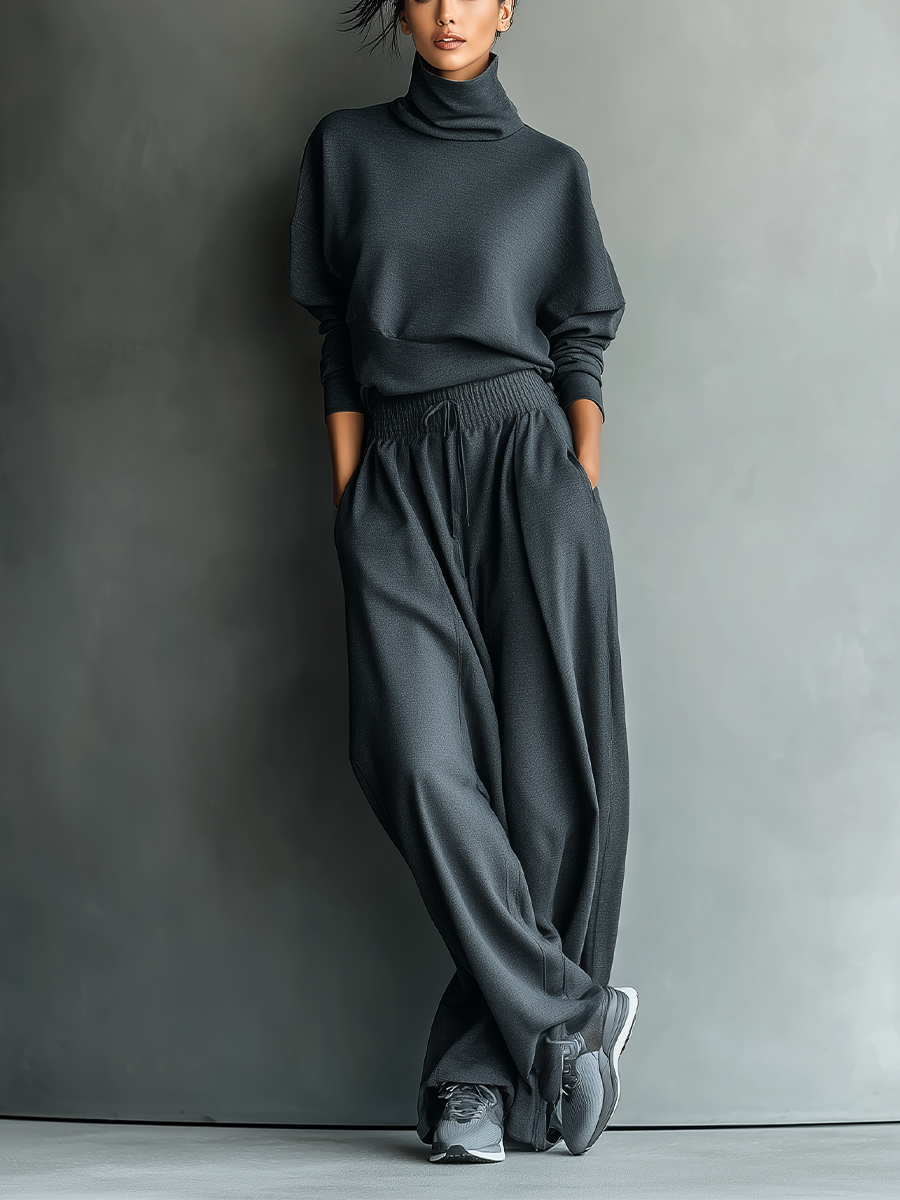 Conjunto de Punto de Pantalón Ancho