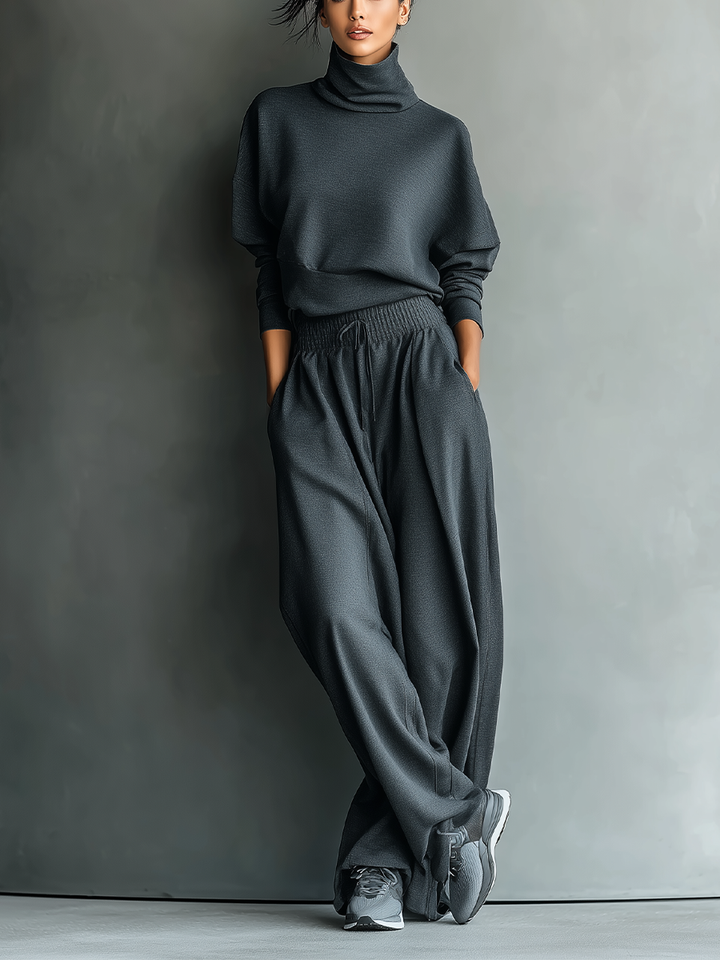 Conjunto de Punto de Pantalón Ancho