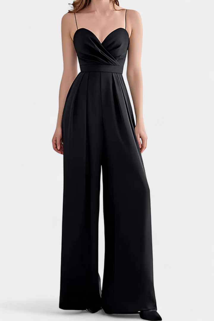 Mono Sexy Romily con Tirantes y Pierna Ancha Elegante