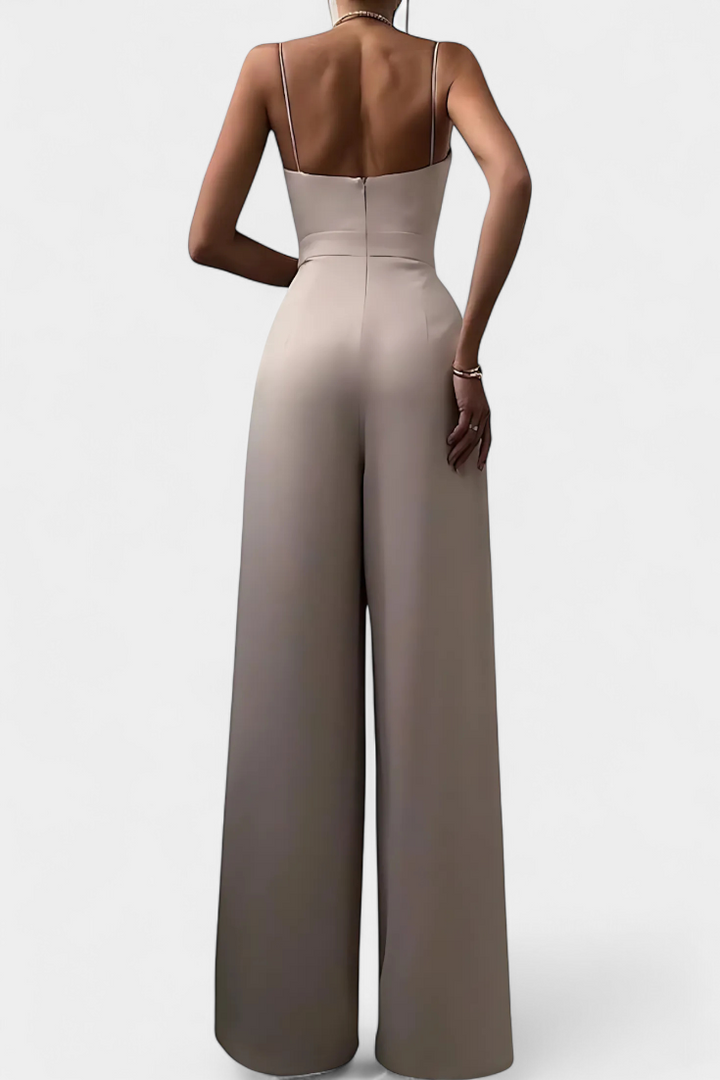Mono Sexy Romily con Tirantes y Pierna Ancha Elegante