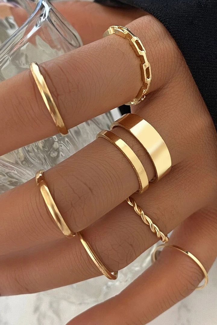 Set de 7 anillos