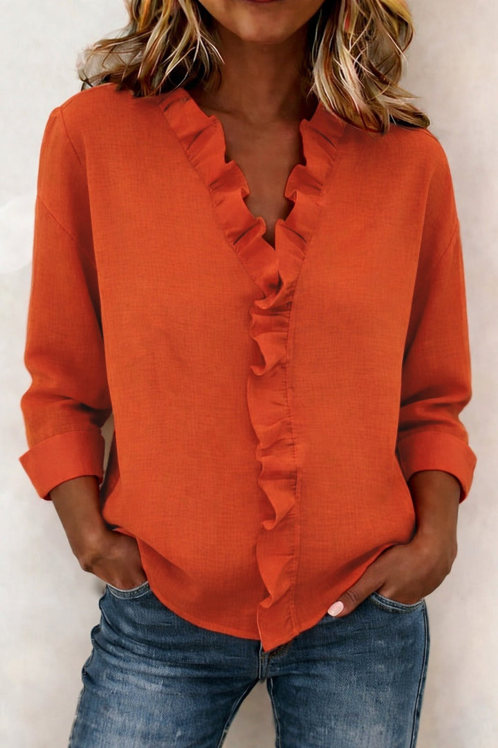 BELLA |  BLUSA CON VOLANTES