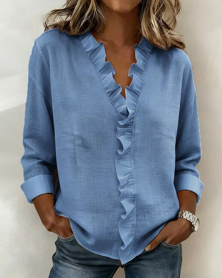 BELLA |  BLUSA CON VOLANTES