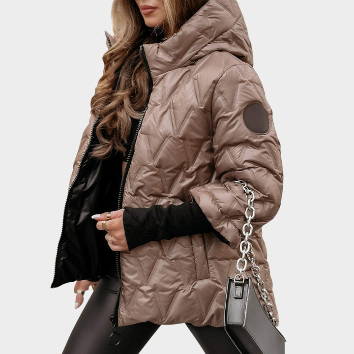 Cristina™ | Chaqueta con capucha estilo patchwork
