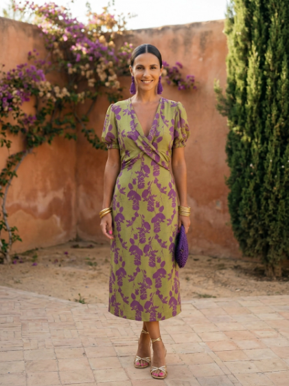 Andrea | Vestido primaveral estampado