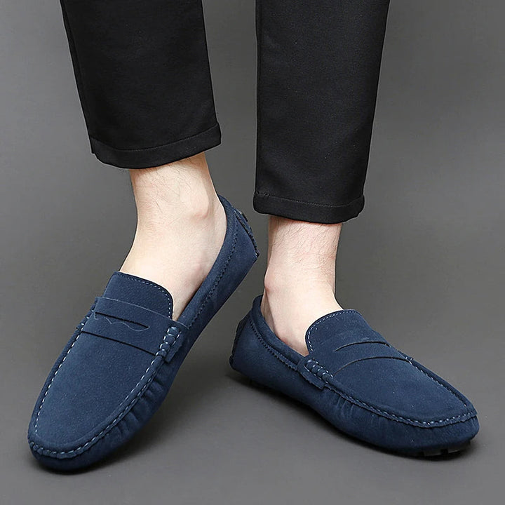 Mocasines de ante