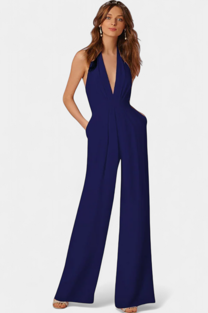 Lila Mono de Pierna Ancha con Elegancia Ligera
